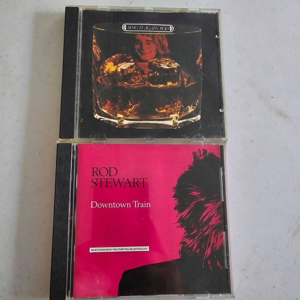 Rod Stewart 2 CD Lot Sing It Again Rod Downtown Train Storyteller Anthology
